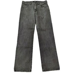 Gardeur Jeans Mens 33x31 Charcoal Black Straight Leg Stretch Denim Authentic Sty